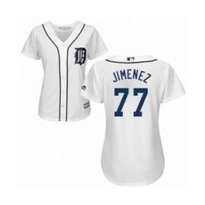 Women's Majestic Detroit Tigers #77 Joe Jimenez Authentic White Home Cool Base MLB Jersey