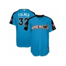 Youth Majestic Detroit Tigers #32 Michael Fulmer Authentic Blue American League 2017 MLB All-Star MLB Jersey