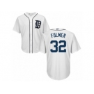 Youth Majestic Detroit Tigers #32 Michael Fulmer Replica White Home Cool Base MLB Jersey