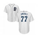 Youth Majestic Detroit Tigers #77 Joe Jimenez Authentic White Home Cool Base MLB Jersey