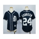 youth mlb jerseys detroit tigers #24 cabrera blue