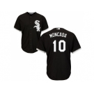 Youth Chicago White Sox #10 Yoan Moncada Black Cool Base Stitched MLB Jersey