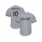 Youth Chicago White Sox #10 Yoan Moncada Grey Cool Base Stitched MLB Jersey