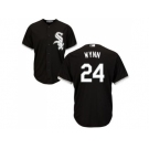 Youth Chicago White Sox #24 Early Wynn Black Alternate Cool Base Stitched MLB Jersey