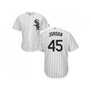 Youth Chicago White Sox #45 Michael Jordan White(Black Strip) Home Cool Base Stitched MLB Jersey