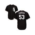 Youth Chicago White Sox #53 Melky Cabrera Black Alternate Cool Base Stitched MLB Jersey