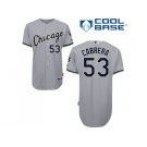 Youth Chicago White Sox #53 Melky Cabrera Grey Road Cool Base Stitched MLB Jersey