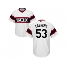 Youth Chicago White Sox #53 Melky Cabrera White Alternate Home Cool Base Stitched MLB Jersey