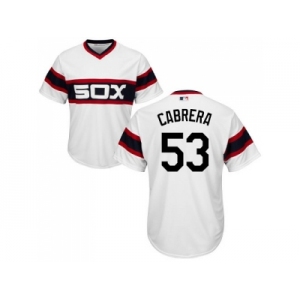 Youth Chicago White Sox #53 Melky Cabrera White Alternate Home Cool Base Stitched MLB Jersey