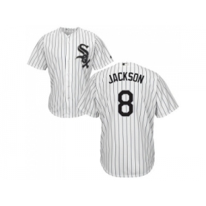 Youth Chicago White Sox #8 Bo Jackson White(Black Strip) Home Cool Base Stitched MLB Jersey