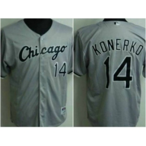 youth mlb chicago white sox #14 konerko grey
