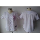 MLB Women Jerseys Chicago white sox blank white[pink strip]