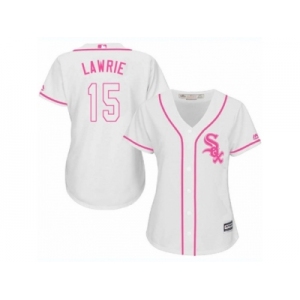 Women's Majestic Chicago White Sox #15 Brett Lawrie Authentic White Fashion Cool Base MLB Jersey