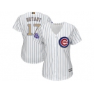 Women Chicago Cubs #17 Kris Bryant White 2017 Gold Program Cool Base Stitched MLB Jersey