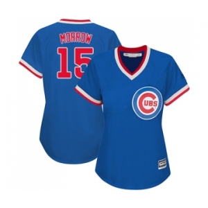 Women's Majestic Chicago Cubs #15 Brandon Morrow Authentic Royal Blue Cooperstown MLB Jersey