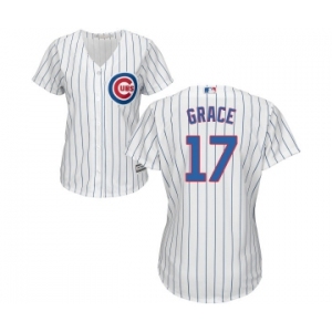 Women's Majestic Chicago Cubs #17 Mark Grace Authentic White Home Cool Base MLB Jersey