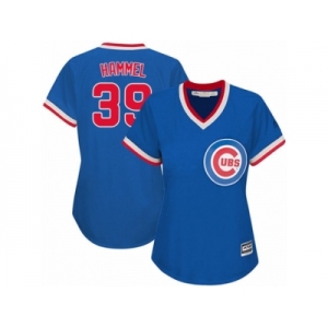 Women's Majestic Chicago Cubs #39 Jason Hammel Authentic Royal Blue Cooperstown MLB Jersey