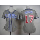 women mlb jerseys chicago cubs #17 bryant grey[bryant]