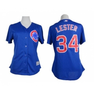 women mlb jerseys chicago cubs #34 lester blue[lester]