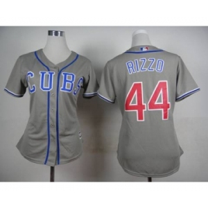 women mlb jerseys chicago cubs #44 rizzo grey