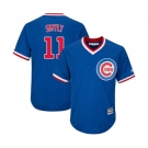 Youth Majestic Chicago Cubs #11 Drew Smyly Authentic Royal Blue Cooperstown Cool Base MLB Jersey