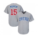 Youth Majestic Chicago Cubs #15 Brandon Morrow Authentic Grey Road Cool Base MLB Jersey