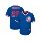 Youth Majestic Chicago Cubs #28 Kyle Hendricks Authentic Royal Blue Cooperstown Cool Base MLB Jersey