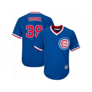 Youth Majestic Chicago Cubs #39 Jason Hammel Authentic Royal Blue Cooperstown Cool Base MLB Jersey