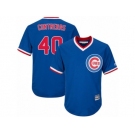 Youth Majestic Chicago Cubs #40 Willson Contreras Authentic Royal Blue Cooperstown Cool Base MLB Jersey