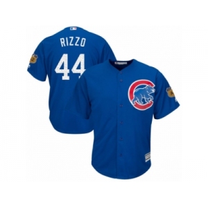 Youth Majestic Chicago Cubs #44 Anthony Rizzo Authentic Royal Blue 2017 Spring Training Cool Base MLB Jersey