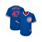 Youth Majestic Chicago Cubs #47 Miguel Montero Authentic Royal Blue Cooperstown Cool Base MLB Jersey