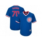 Youth Majestic Chicago Cubs #70 Joe Maddon Authentic Royal Blue Cooperstown Cool Base MLB Jersey