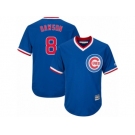 Youth Majestic Chicago Cubs #8 Andre Dawson Authentic Royal Blue Cooperstown Cool Base MLB Jersey