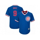 Youth Majestic Chicago Cubs #9 Javier Baez Authentic Royal Blue Cooperstown Cool Base MLB Jersey