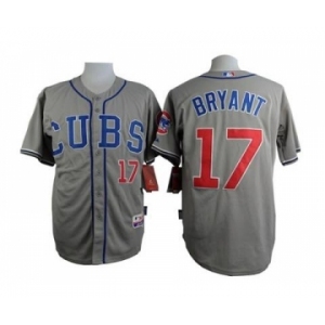 youth mlb jerseys chicago cubs #17 bryant grey[bryant]