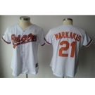 MLB Women Jerseys Baltimore Orioles #21 markakis white