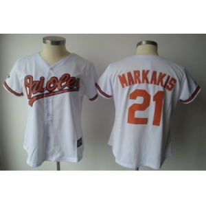 MLB Women Jerseys Baltimore Orioles #21 markakis white