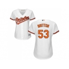 Women's Baltimore Orioles #53 Zach Britton White Home Stitched MLB Jersey