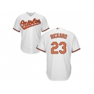 Youth Baltimore Orioles #23 Joey Rickard White Cool Base Stitched MLB Jersey