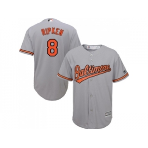 Youth Baltimore Orioles #8 Cal Ripken Grey Cool Base Stitched MLB Jersey