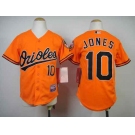 youth mlb jerseys baltimore orioles #10 jones orange