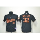 youth mlb jerseys baltimore orioles #32 wieters black (Cool Base)