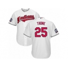 Youth Majestic Cleveland Indians #25 Jim Thome Authentic White Home 2016 World Series Bound Cool Base MLB Jersey