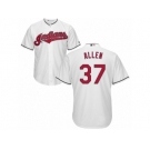 Youth Majestic Cleveland Indians #37 Cody Allen Authentic White Home Cool Base MLB Jersey