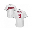 Youth Majestic Cleveland Indians #9 Carlos Baerga Authentic White Home Cool Base MLB Jerse