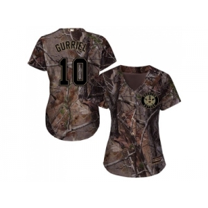 Women Houston Astros #10 Yuli Gurriel Camo Realtree Collection Cool Base Stitched MLB Jersey