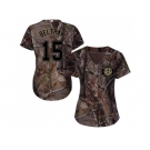 Women Houston Astros #15 Carlos Beltran Camo Realtree Collection Cool Base Stitched MLB Jersey