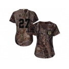 Women Houston Astros #27 Jose Altuve Camo Realtree Collection Cool Base Stitched MLB Jersey