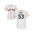 Women Majestic Houston Astros #53 Ken Giles Replica White Home Cool Base MLB Jersey