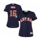 Women's Houston Astros #16 Aledmys Diaz Authentic Navy Blue Alternate Cool Base 2019 World Series Bound Baseball Jersey